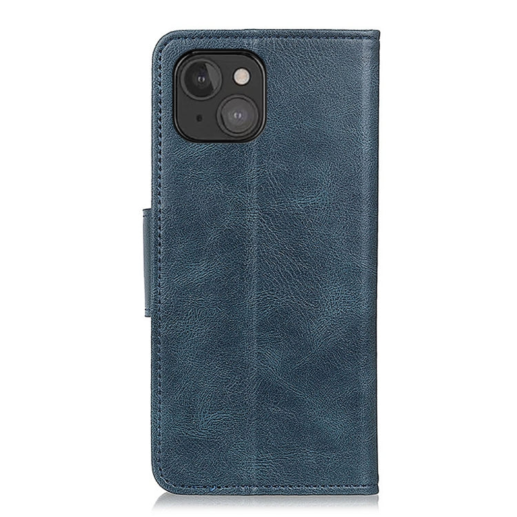 For iPhone 13 mini Mirren Crazy Horse Texture Horizontal Flip Leather Case with Holder & Card Slots & Wallet (Blue) - iPhone 13 mini Cases by buy2fix | Online Shopping UK | buy2fix