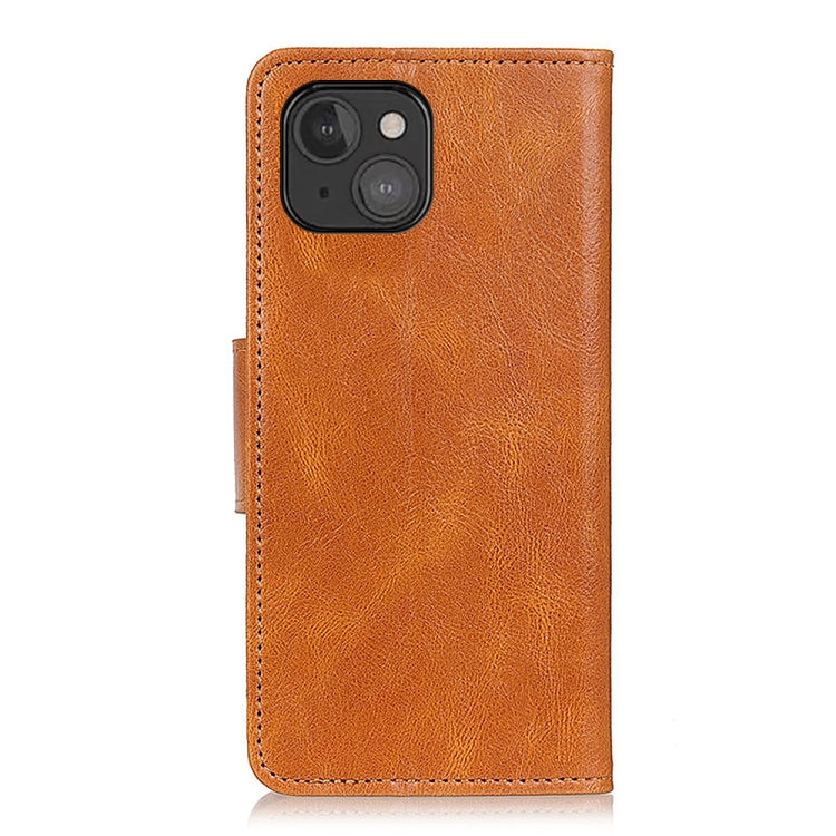 For iPhone 13 mini Mirren Crazy Horse Texture Horizontal Flip Leather Case with Holder & Card Slots & Wallet (Brown) - iPhone 13 mini Cases by buy2fix | Online Shopping UK | buy2fix