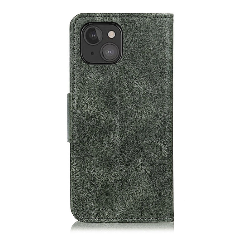 For iPhone 13 mini Mirren Crazy Horse Texture Horizontal Flip Leather Case with Holder & Card Slots & Wallet (Green) - iPhone 13 mini Cases by buy2fix | Online Shopping UK | buy2fix