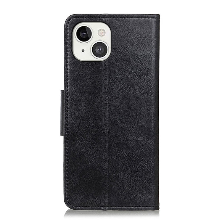 For iPhone 13 Mirren Crazy Horse Texture Horizontal Flip Leather Case with Holder & Card Slots & Wallet(Black) - iPhone 13 Cases by buy2fix | Online Shopping UK | buy2fix