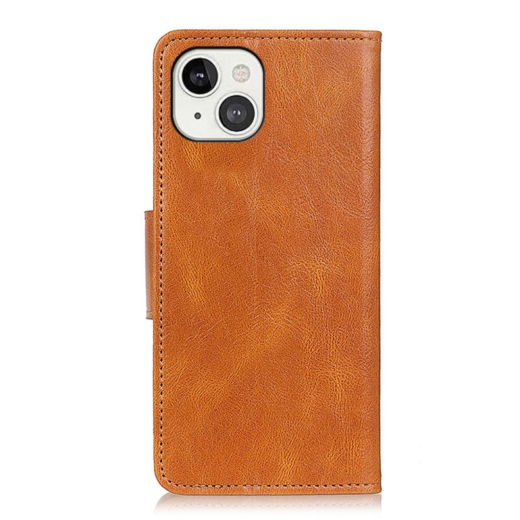 For iPhone 13 Mirren Crazy Horse Texture Horizontal Flip Leather Case with Holder & Card Slots & Wallet(Brown) - iPhone 13 Cases by buy2fix | Online Shopping UK | buy2fix