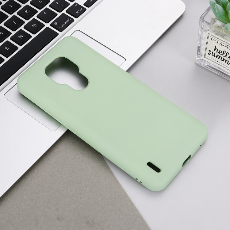 For Motorola Moto E7 2020 Pure Color Liquid Silicone Shockproof Full Coverage Case(Green) - Motorola Cases by buy2fix | Online Shopping UK | buy2fix