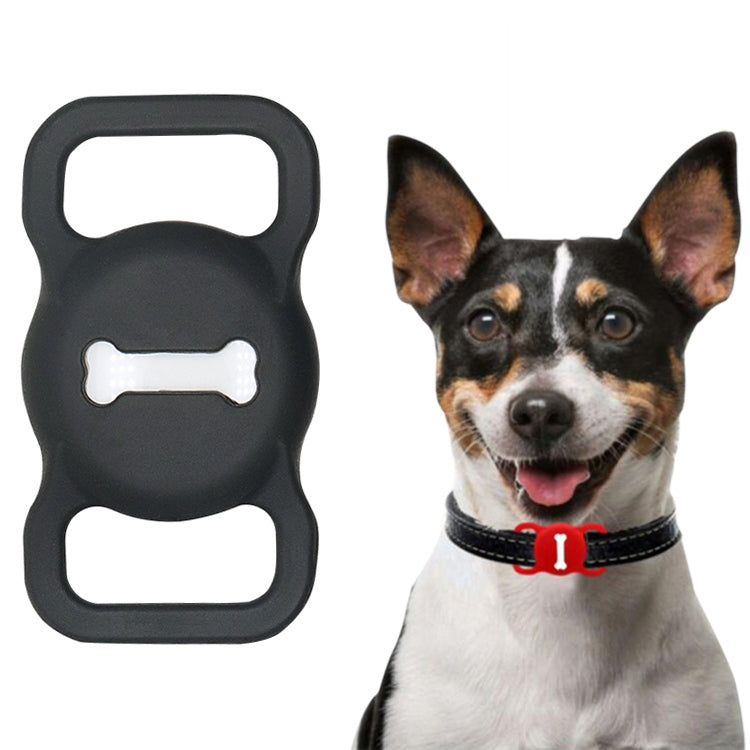 Shockproof Anti-scratch Silicone Case Protective Cover, Style: Bones, Model:For AirTag(Gray) - Other by buy2fix | Online Shopping UK | buy2fix