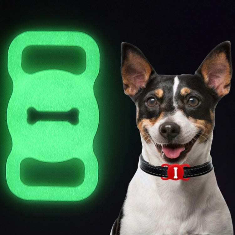 Shockproof Anti-scratch Silicone Case Protective Cover, Style: Bones, Model:For AirTag(Luminous Green) - Other by buy2fix | Online Shopping UK | buy2fix
