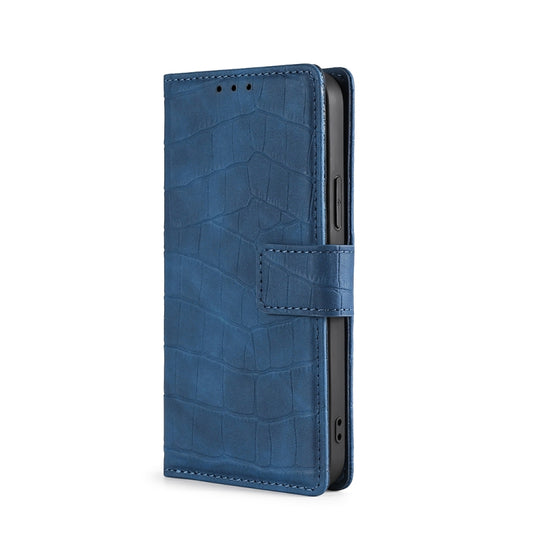 For OnePlus 3 Skin Feel Crocodile Texture Magnetic Clasp Horizontal Flip PU Leather Case with Holder & Card Slots & Wallet(Blue) by buy2fix