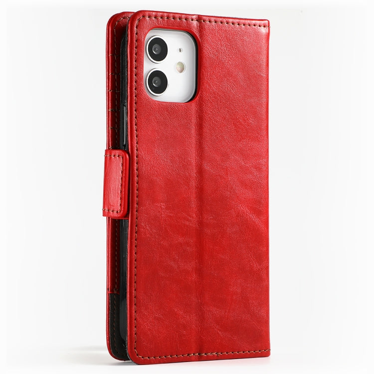For iPhone 11 CaseNeo Business Splicing Dual Magnetic Buckle Horizontal Flip PU Leather Case with Holder & Card Slots & Wallet (Red) - iPhone 11 Cases by buy2fix | Online Shopping UK | buy2fix