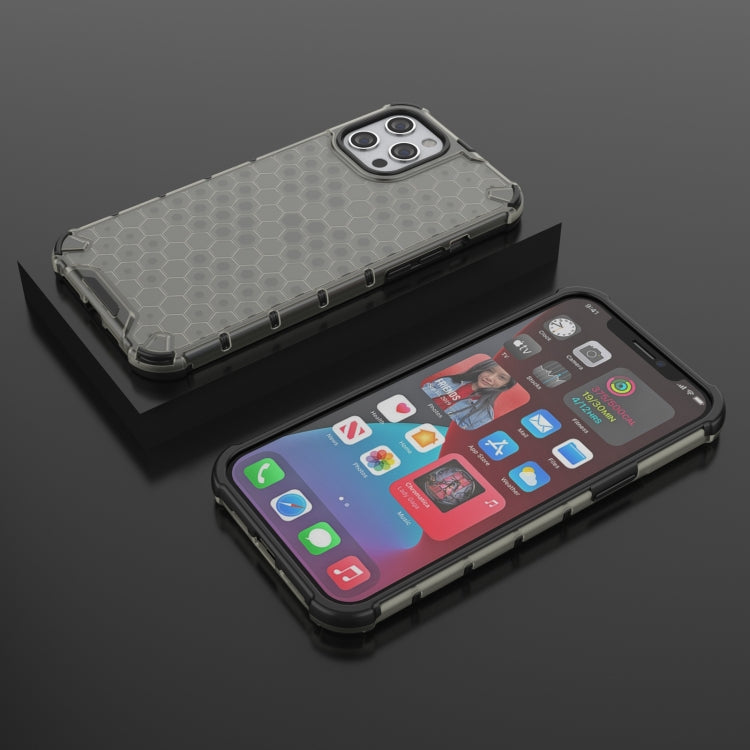 For iPhone 13 mini Shockproof Honeycomb PC + TPU Protective Case (Black) - iPhone 13 mini Cases by buy2fix | Online Shopping UK | buy2fix