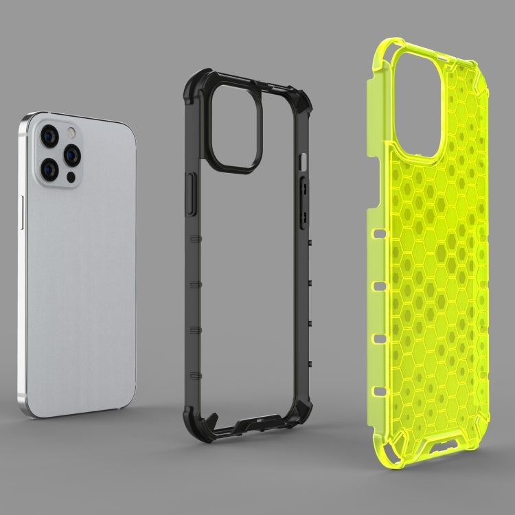 For iPhone 13 mini Shockproof Honeycomb PC + TPU Protective Case (Black) - iPhone 13 mini Cases by buy2fix | Online Shopping UK | buy2fix