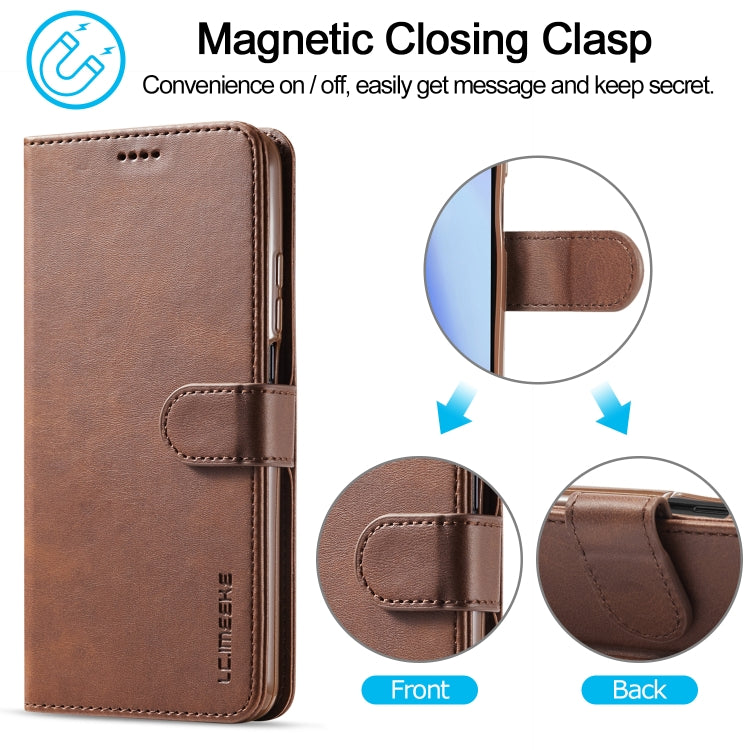 For Xiaomi Redmi Note 10 5G / Poco M3 Pro LC.IMEEKE Calf Texture Horizontal Flip Leather Case with Holder & Card Slots & Wallet(Brown) - Xiaomi Cases by LC.IMEEKE | Online Shopping UK | buy2fix