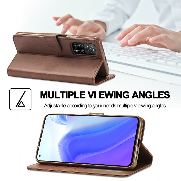 For Xiaomi Redmi Note 10 5G / Poco M3 Pro LC.IMEEKE Calf Texture Horizontal Flip Leather Case with Holder & Card Slots & Wallet(Brown) - Xiaomi Cases by LC.IMEEKE | Online Shopping UK | buy2fix