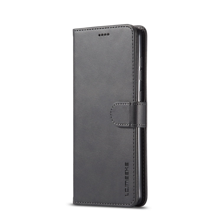 For Samsung Galaxy A03s 164mm LC.IMEEKE Calf Texture Horizontal Flip Leather Case with Holder & Card Slots & Wallet(Black) - Galaxy Phone Cases by LC.IMEEKE | Online Shopping UK | buy2fix