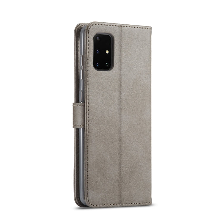For Samsung Galaxy A03s 164mm LC.IMEEKE Calf Texture Horizontal Flip Leather Case with Holder & Card Slots & Wallet(Grey) - Galaxy Phone Cases by LC.IMEEKE | Online Shopping UK | buy2fix