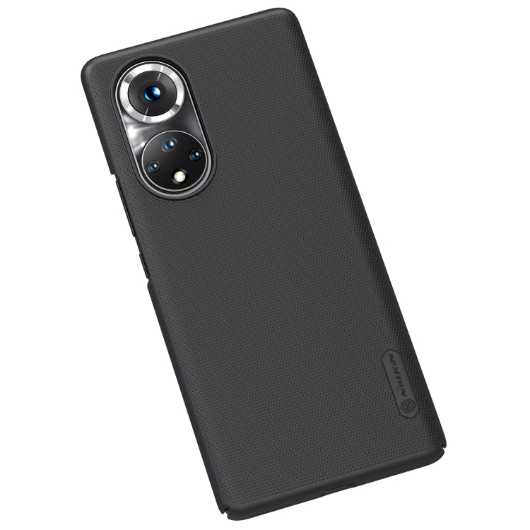 For Honor 50 Pro NILLKIN Frosted Concave-convex Texture PC Protective Case(Black) - Honor Cases by NILLKIN | Online Shopping UK | buy2fix