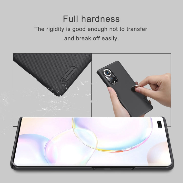 For Honor 50 Pro NILLKIN Frosted Concave-convex Texture PC Protective Case(Black) - Honor Cases by NILLKIN | Online Shopping UK | buy2fix