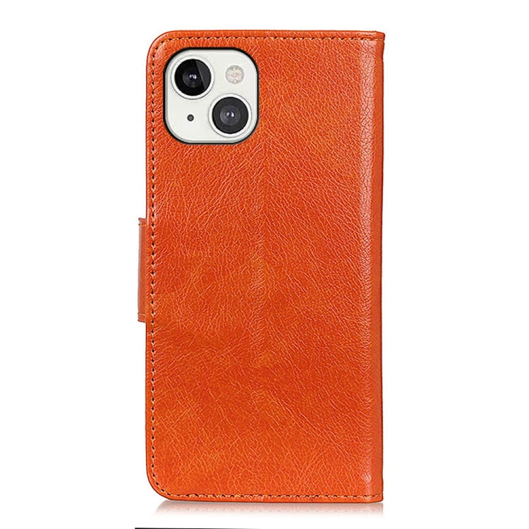 For iPhone 13 Nappa Texture Horizontal Flip Leather Case with Holder & Card Slots & Wallet(Orange) - iPhone 13 Cases by buy2fix | Online Shopping UK | buy2fix