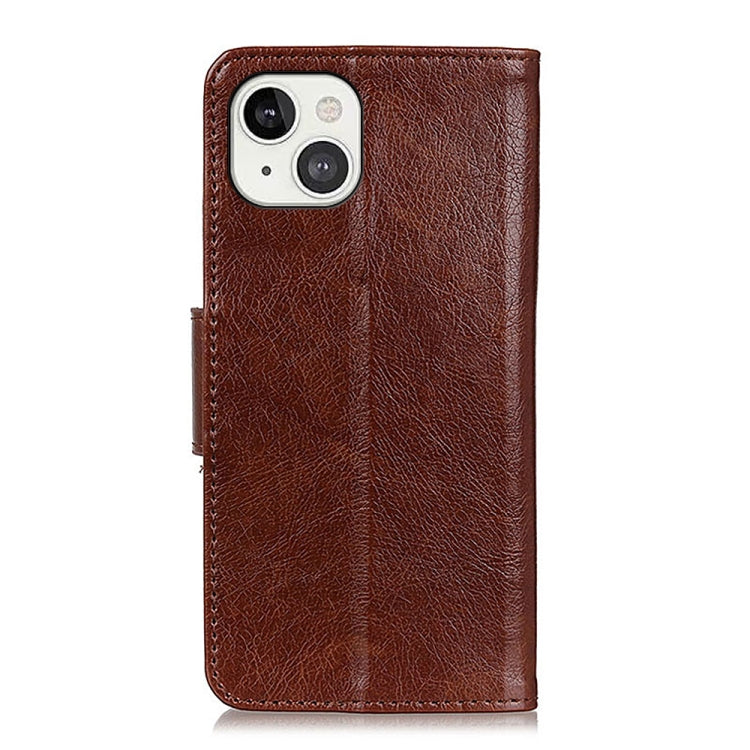 For iPhone 13 Nappa Texture Horizontal Flip Leather Case with Holder & Card Slots & Wallet(Brown) - iPhone 13 Cases by buy2fix | Online Shopping UK | buy2fix
