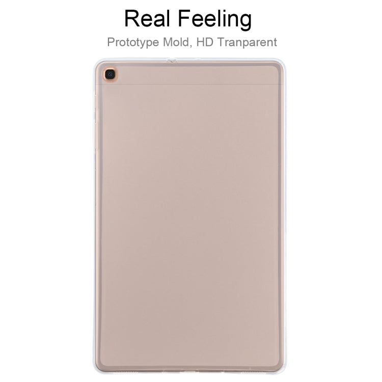 For Galaxy Tab A 10.1 (2019) T510 0.75mm Ultrathin Outside Glossy Inside Frosted TPU Soft Protective Case - Tab A 10.1 (2019) T510 / T515 by buy2fix | Online Shopping UK | buy2fix