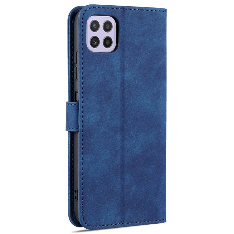 For Samsung Galaxy A22 5G AZNS Skin Feel Calf Texture Horizontal Flip Leather Case with Card Slots & Holder & Wallet(Blue) - Galaxy Phone Cases by AZNS | Online Shopping UK | buy2fix
