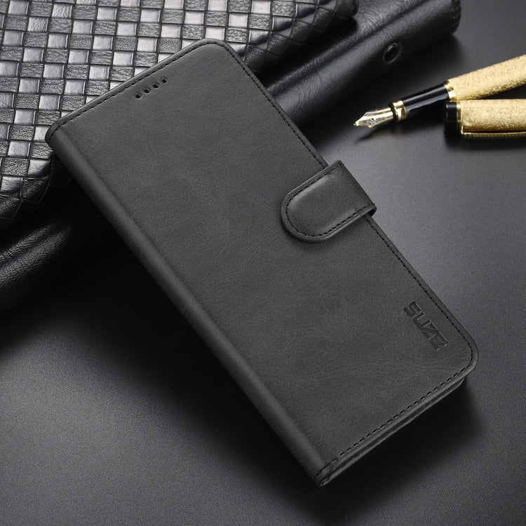 For Samsung Galaxy A22 5G AZNS Skin Feel Calf Texture Horizontal Flip Leather Case with Card Slots & Holder & Wallet(Black) - Galaxy Phone Cases by AZNS | Online Shopping UK | buy2fix