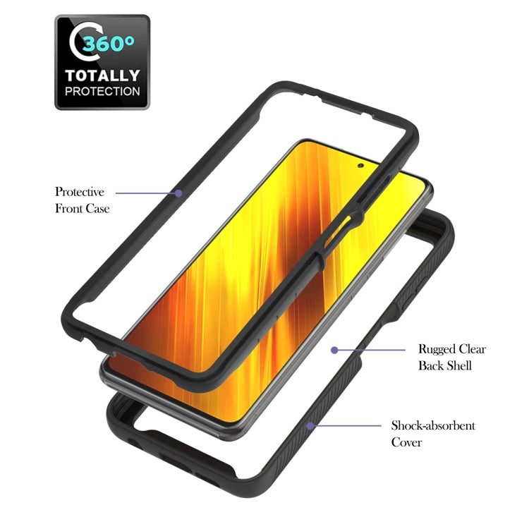 For Xiaomi Poco X3 NFC Starry Sky Solid Color Series Shockproof PC + TPU Protective Case with Ring Holder & Magnetic Function(Black) - Xiaomi Cases by buy2fix | Online Shopping UK | buy2fix