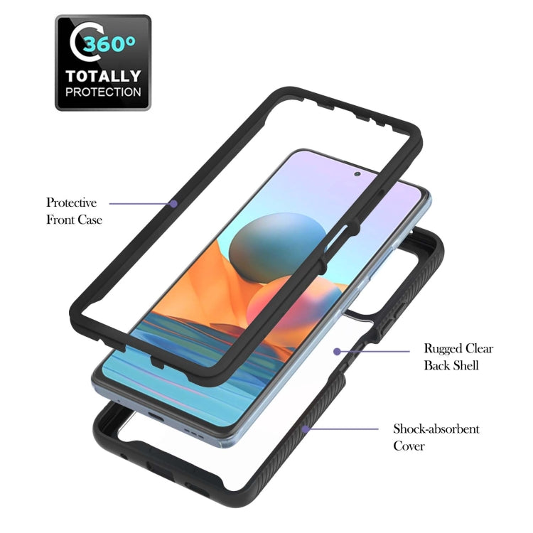 For Xiaomi Redmi Note 10 Pro / Redmi Note 10 Pro Max Starry Sky Solid Color Series Shockproof PC + TPU Protective Case with Ring Holder & Magnetic Function(Black) - Xiaomi Cases by buy2fix | Online Shopping UK | buy2fix