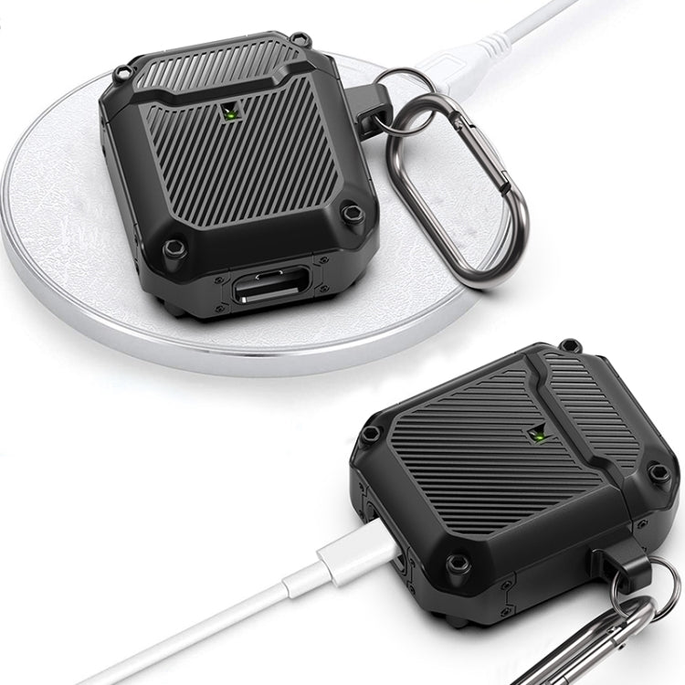 Shield Armor Shield Armor Waterproof Wireless Earphone Protective Case For AirPods 1/2(Black) - For AirPods 1/2 by buy2fix | Online Shopping UK | buy2fix