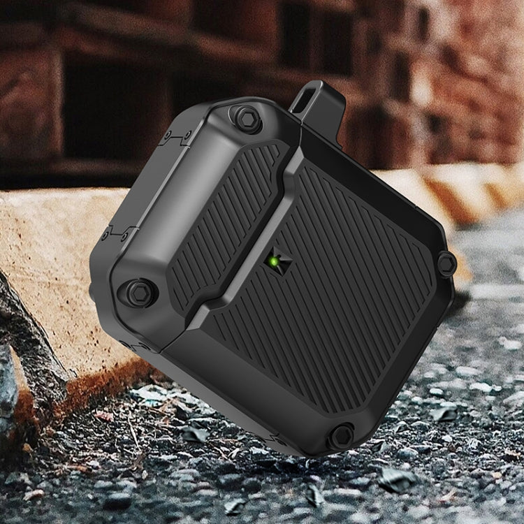 Shield Armor Shield Armor Waterproof Wireless Earphone Protective Case For AirPods 1/2(Black) - For AirPods 1/2 by buy2fix | Online Shopping UK | buy2fix