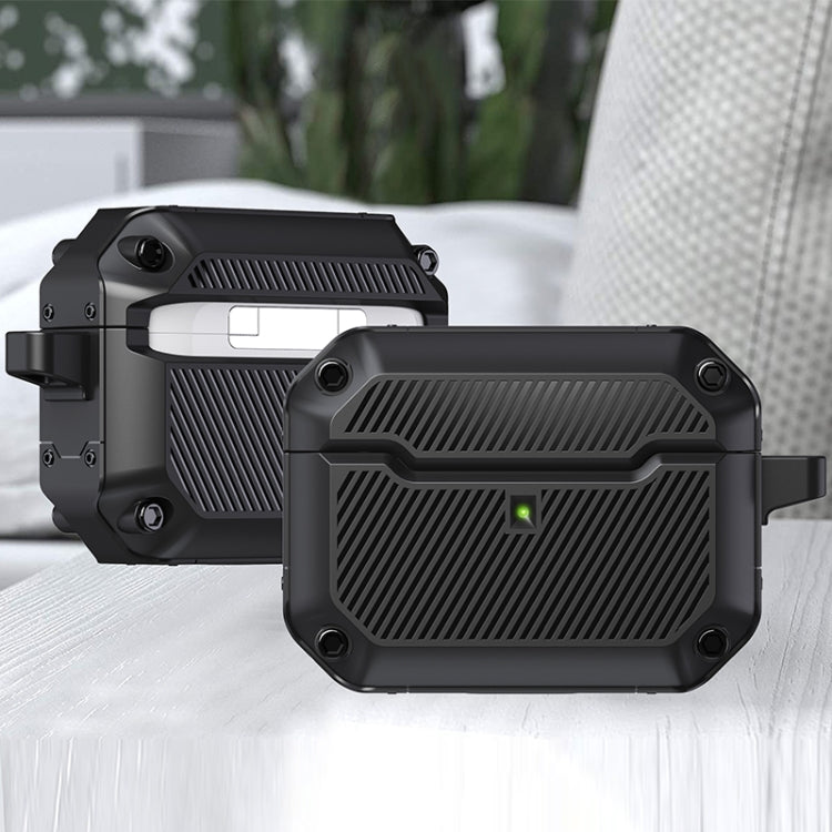 Shield Armor Shield Armor Waterproof Wireless Earphone Protective Case For AirPods Pro(Black) - For AirPods Pro by buy2fix | Online Shopping UK | buy2fix