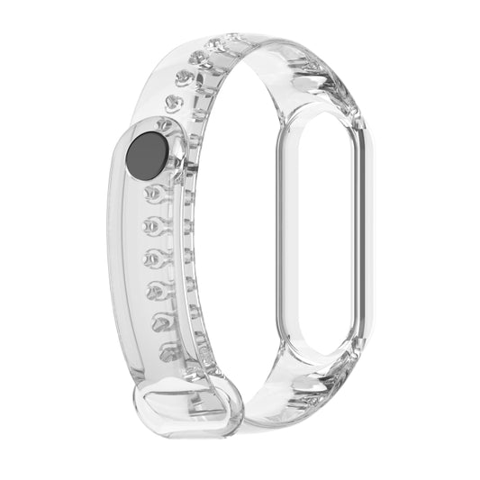 For Xiaomi Mi Band 6 / 5 / 4 / 3 Discoloration in Light TPU Watch Band (Transparent) by buy2fix
