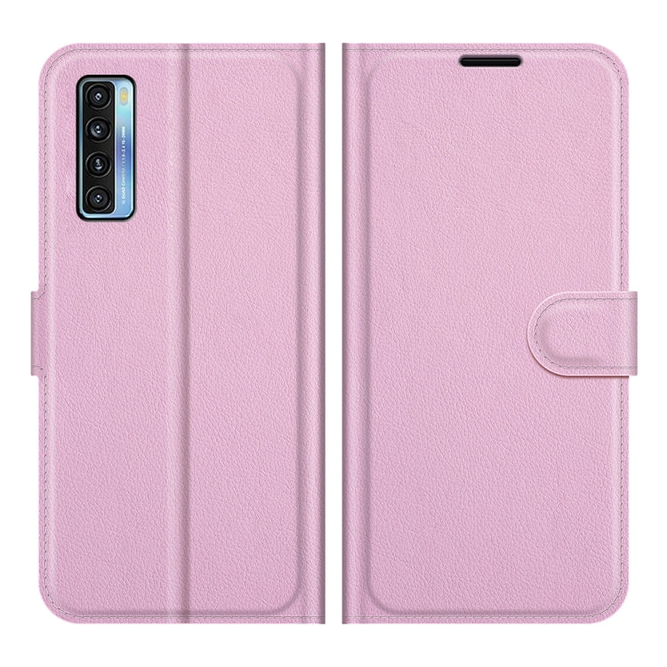 For TCL 20S / 20 5G / 20L Litchi Texture Horizontal Flip Protective Case with Holder & Card Slots & Wallet(Pink) - TCL by buy2fix | Online Shopping UK | buy2fix