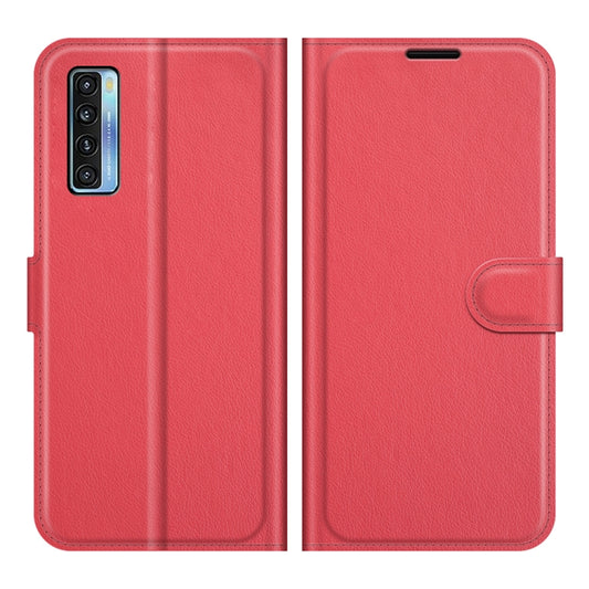 For TCL 20S / 20 5G / 20L Litchi Texture Horizontal Flip Protective Case with Holder & Card Slots & Wallet(Red) - TCL by buy2fix | Online Shopping UK | buy2fix