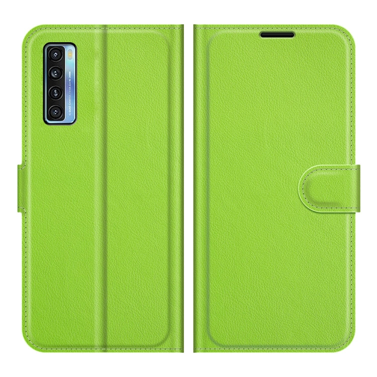 For TCL 20S / 20 5G / 20L Litchi Texture Horizontal Flip Protective Case with Holder & Card Slots & Wallet(Green) - TCL by buy2fix | Online Shopping UK | buy2fix