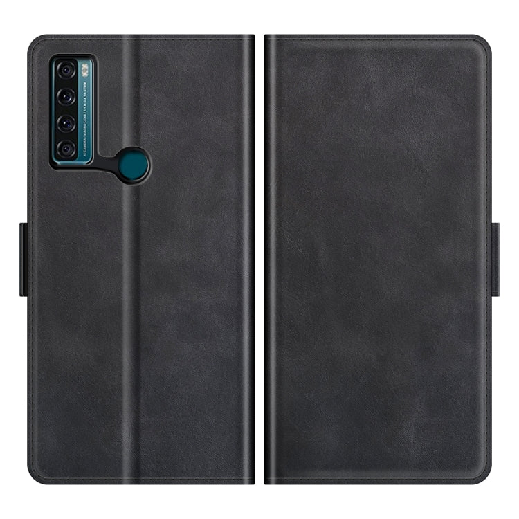 For TCL 20 SE Dual-side Magnetic Buckle Horizontal Flip Leather Case with Holder & Card Slots & Wallet(Black) - TCL by buy2fix | Online Shopping UK | buy2fix