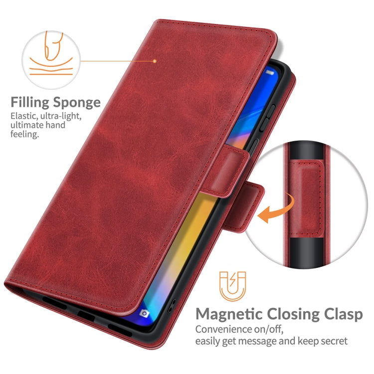 For TCL 20 SE Dual-side Magnetic Buckle Horizontal Flip Leather Case with Holder & Card Slots & Wallet(Red) - TCL by buy2fix | Online Shopping UK | buy2fix