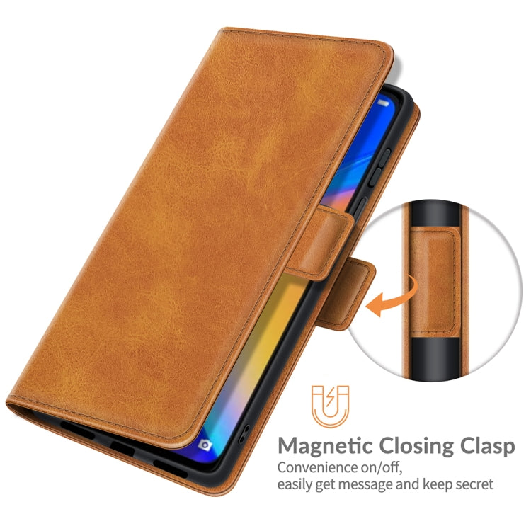 For TCL 20 SE Dual-side Magnetic Buckle Horizontal Flip Leather Case with Holder & Card Slots & Wallet(Yellow) - TCL by buy2fix | Online Shopping UK | buy2fix
