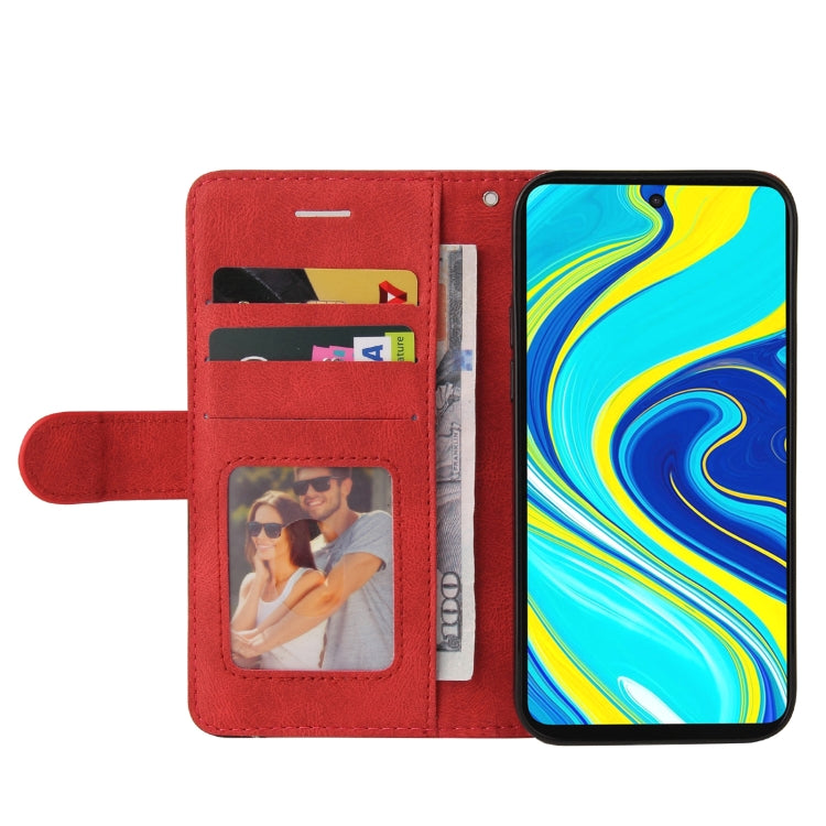 For Xiaomi Redmi Note 9 Pro / Note 9 Pro Max Dual-color Splicing Horizontal Flip PU Leather Case with Holder & Card Slots & Wallet(Red) - Xiaomi Cases by buy2fix | Online Shopping UK | buy2fix