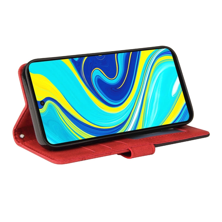 For Xiaomi Redmi Note 9 Pro / Note 9 Pro Max Dual-color Splicing Horizontal Flip PU Leather Case with Holder & Card Slots & Wallet(Red) - Xiaomi Cases by buy2fix | Online Shopping UK | buy2fix