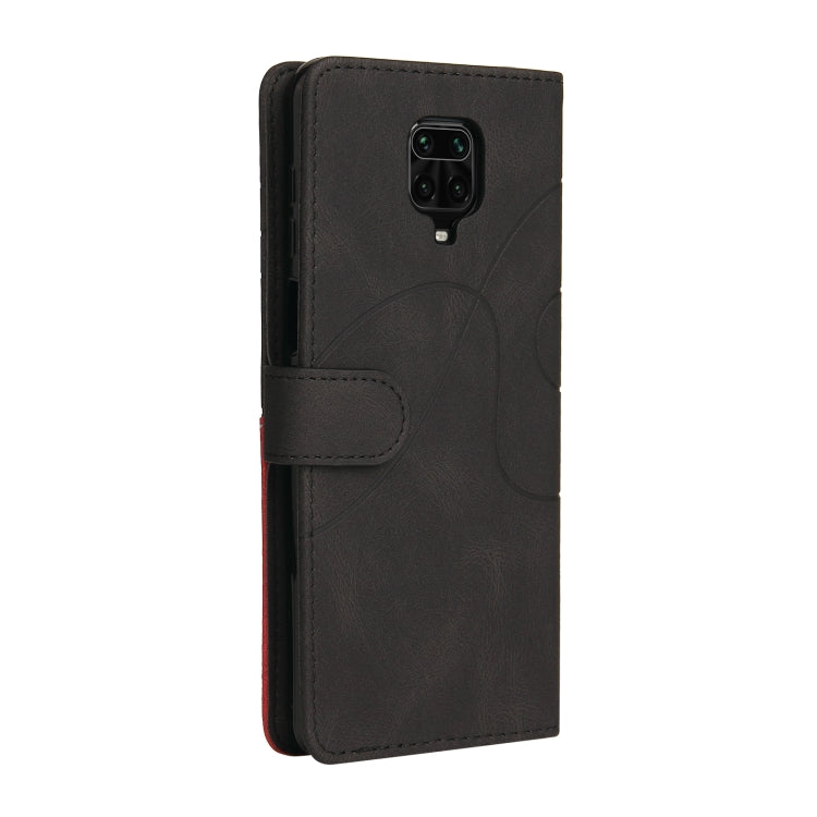For Xiaomi Redmi Note 9 Pro / Note 9 Pro Max Dual-color Splicing Horizontal Flip PU Leather Case with Holder & Card Slots & Wallet(Black) - Xiaomi Cases by buy2fix | Online Shopping UK | buy2fix