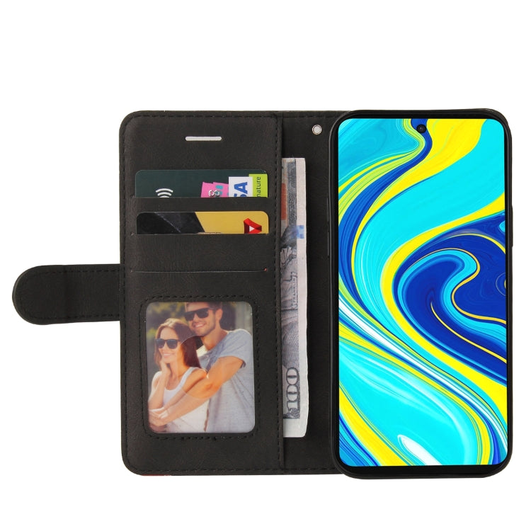For Xiaomi Redmi Note 9 Pro / Note 9 Pro Max Dual-color Splicing Horizontal Flip PU Leather Case with Holder & Card Slots & Wallet(Black) - Xiaomi Cases by buy2fix | Online Shopping UK | buy2fix