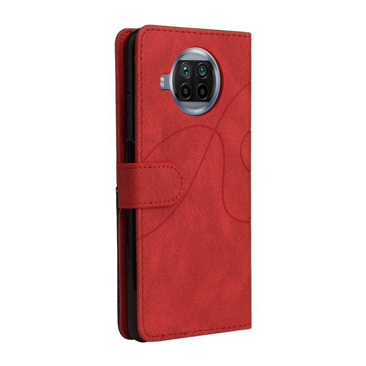 For Xiaomi Mi 10T Lite 5G Dual-color Splicing Horizontal Flip PU Leather Case with Holder & Card Slots & Wallet(Red) - Xiaomi Cases by buy2fix | Online Shopping UK | buy2fix