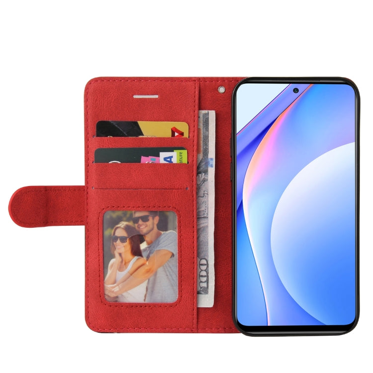 For Xiaomi Mi 10T Lite 5G Dual-color Splicing Horizontal Flip PU Leather Case with Holder & Card Slots & Wallet(Red) - Xiaomi Cases by buy2fix | Online Shopping UK | buy2fix