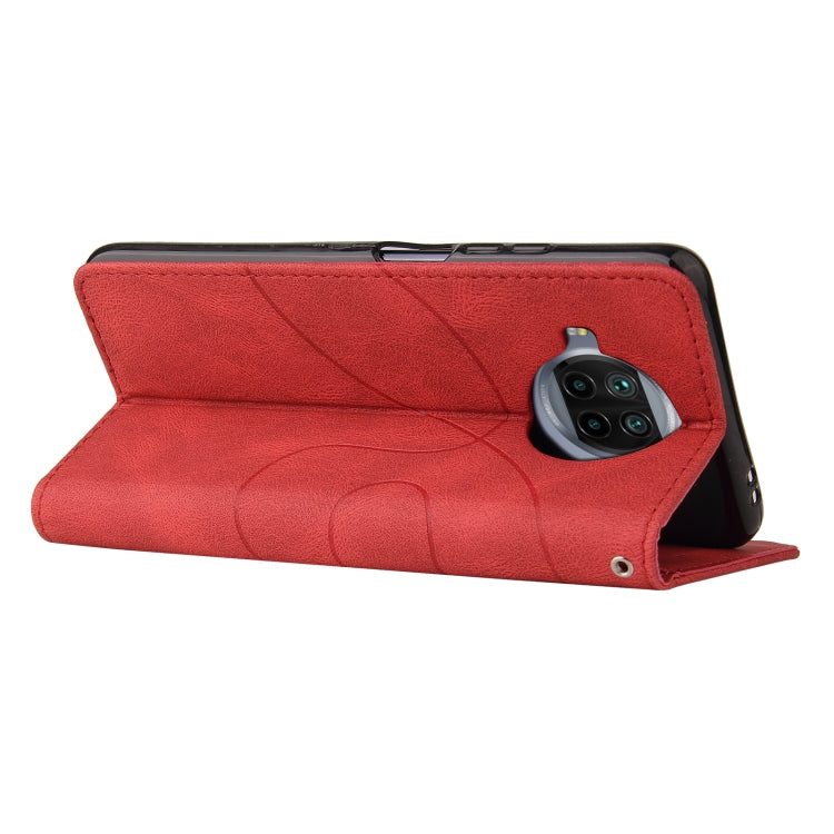 For Xiaomi Mi 10T Lite 5G Dual-color Splicing Horizontal Flip PU Leather Case with Holder & Card Slots & Wallet(Red) - Xiaomi Cases by buy2fix | Online Shopping UK | buy2fix