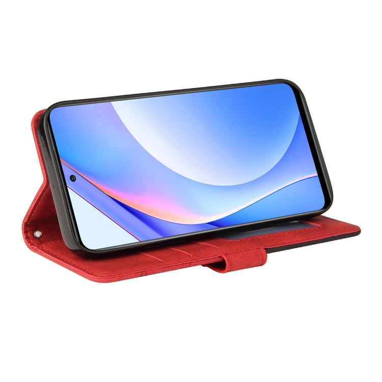 For Xiaomi Mi 10T Lite 5G Dual-color Splicing Horizontal Flip PU Leather Case with Holder & Card Slots & Wallet(Red) - Xiaomi Cases by buy2fix | Online Shopping UK | buy2fix