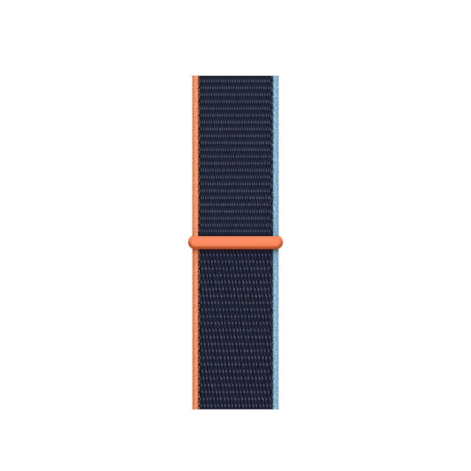 Loop Type Sport Watch Band For Apple Watch Series 9&8&7 41mm / SE 3&SE 2&6&SE&5&4 40mm / 3&2&1 38mm(Dark Navy Blue) - Watch Bands by buy2fix | Online Shopping UK | buy2fix