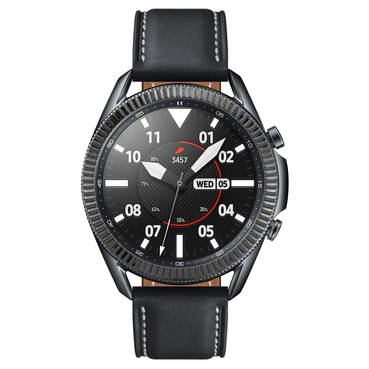 For Samsung Galaxy Watch 3 41mm Smart Watch Wave Texture Bezel Ring(Black) - Watch Cases by ENKAY | Online Shopping UK | buy2fix