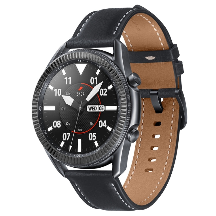 For Samsung Galaxy Watch 3 41mm Smart Watch Wave Texture Bezel Ring(Black) - Watch Cases by ENKAY | Online Shopping UK | buy2fix