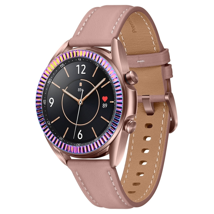 For Samsung Galaxy Watch 3 41mm Smart Watch Wave Texture Bezel Ring(Colorful) - Watch Cases by ENKAY | Online Shopping UK | buy2fix