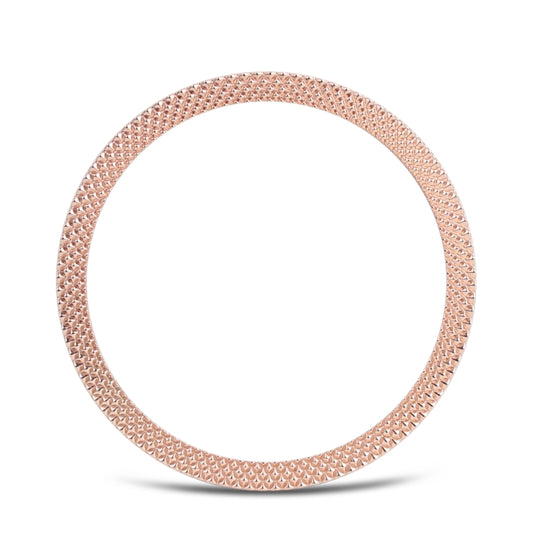 For Samsung Galaxy Watch 3 45mm Smart Watch Rhombus Texture Bezel Ring(Rose Gold) by ENKAY