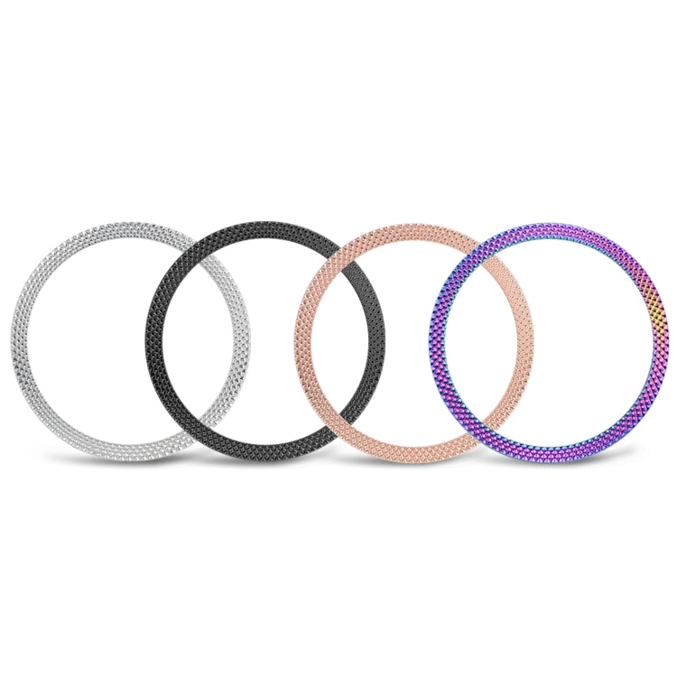 For Samsung Galaxy Watch 3 45mm Smart Watch Rhombus Texture Bezel Ring(Silver) by ENKAY