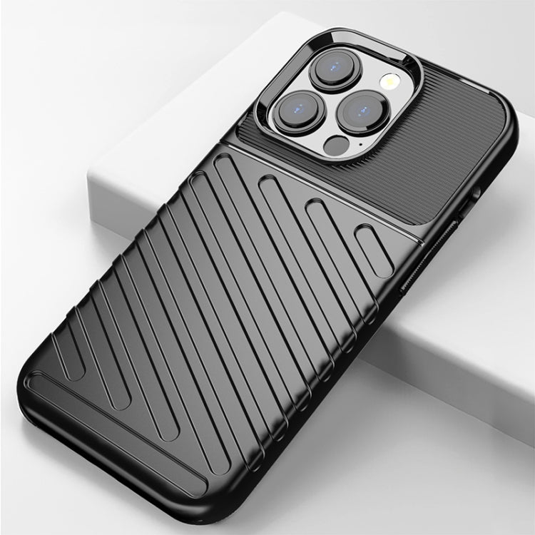 For iPhone 13 Pro Thunderbolt Shockproof TPU Soft Case (Black) - iPhone 13 Pro Cases by buy2fix | Online Shopping UK | buy2fix